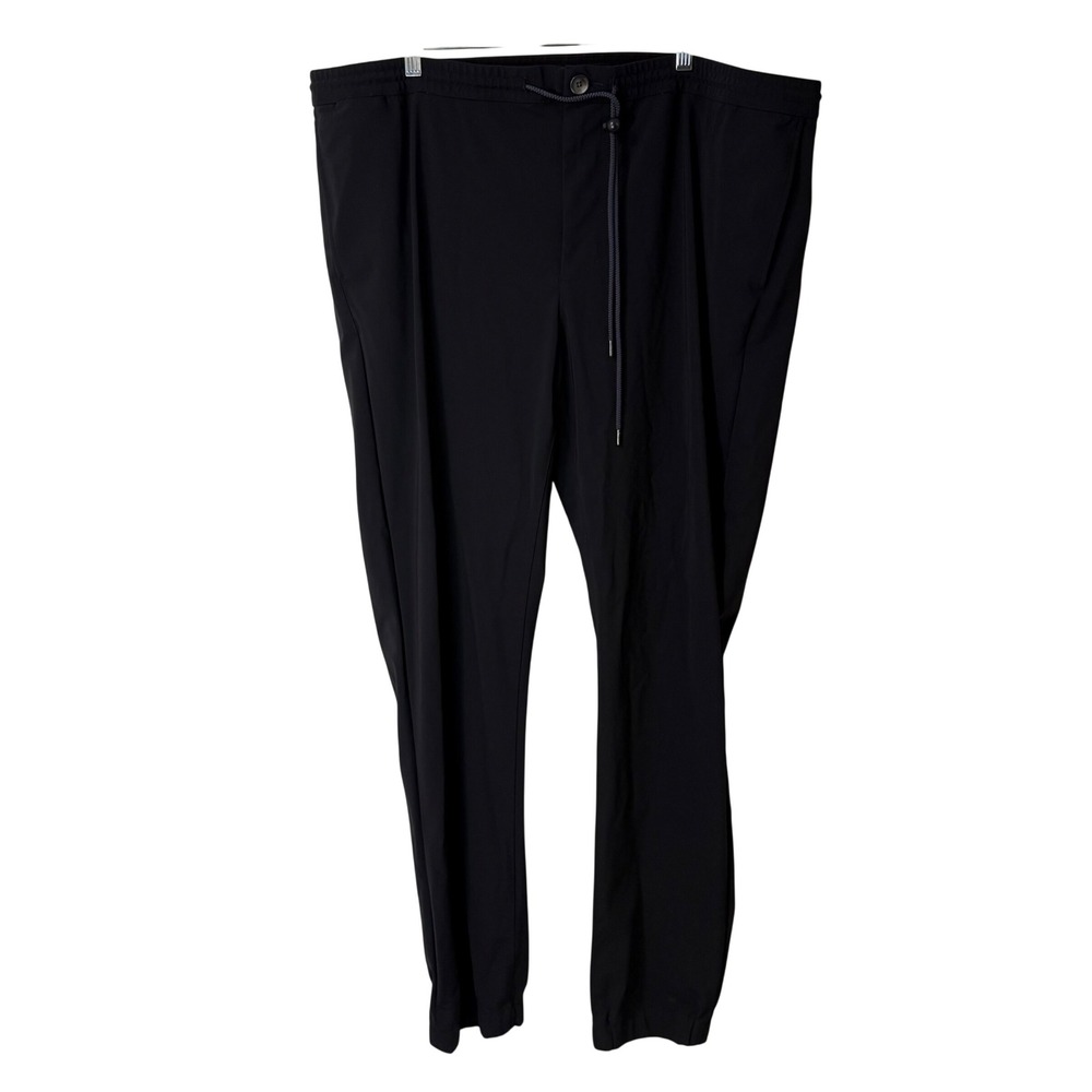 Proper Cloth Men's The Milano Performance Jogger Pants Black Stretch Custom Size